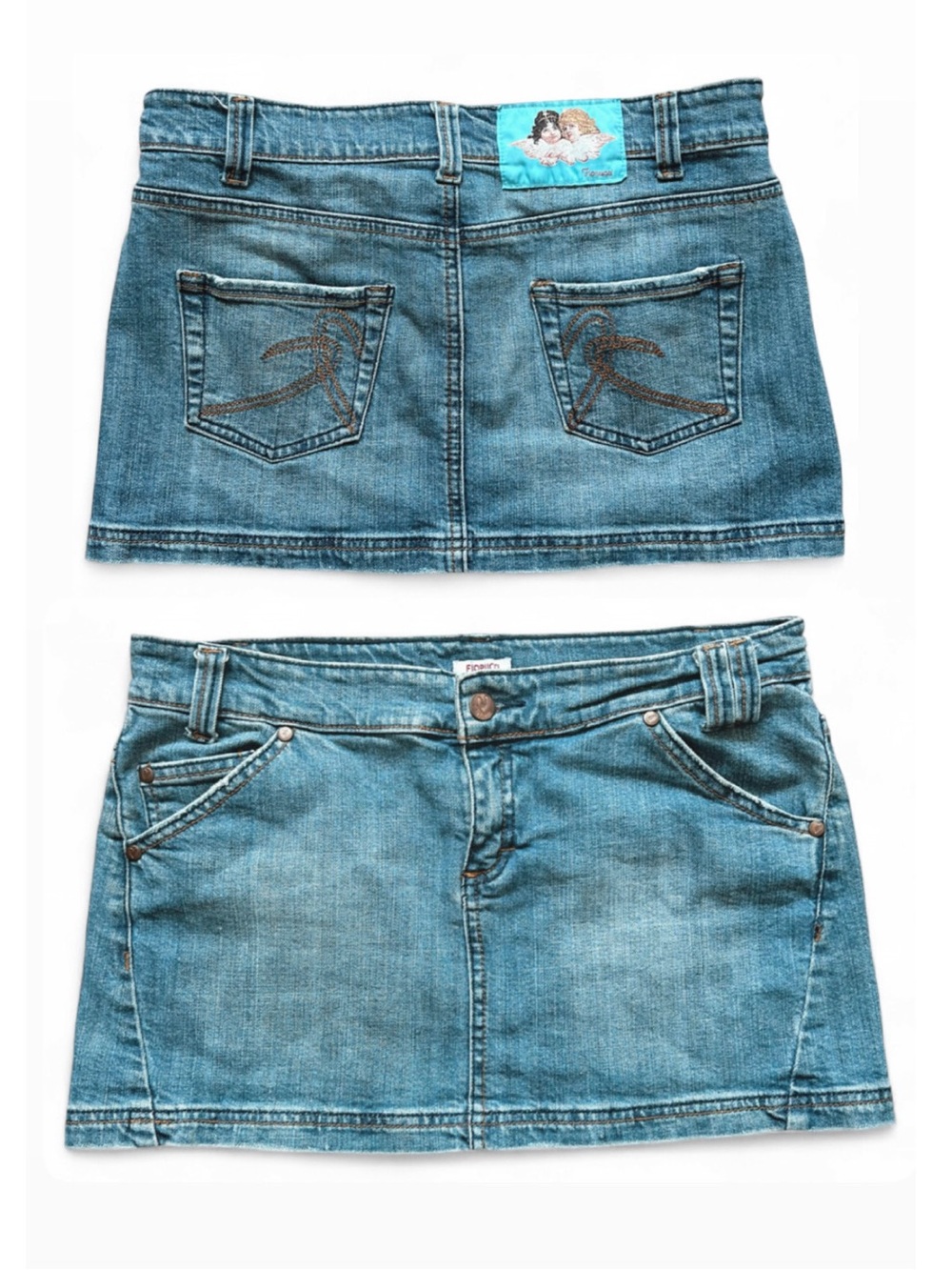 1994 RARE Italian Vintage Designer Fiorucci | Denim Mini Skirt 🪽